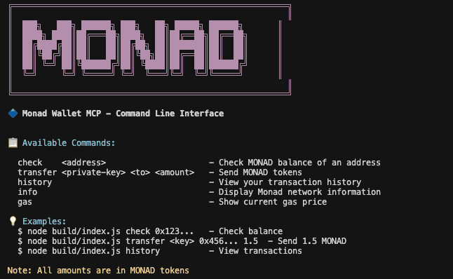 Monad MCP Interface